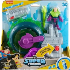 Fisher-Price - Imaginext Dc Super Friends Lex Luther Veículo de Serra Giratória