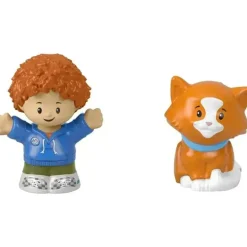 Fisher-Price - Little People, Curly Red Hair Kid And Cat