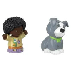 Fisher-Price - Little People, Girl And Grey Dog