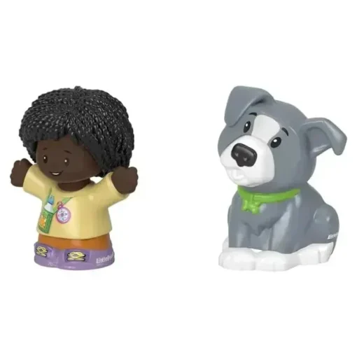 Fisher-Price - Little People, Girl And Grey Dog