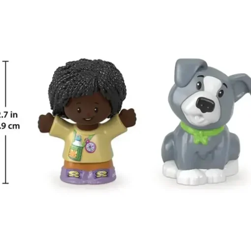 Fisher-Price - Little People, Girl And Grey Dog