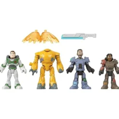 Fisher-Price - 4Pk Imaginext Disney Pixar Lightyear Jr. Zap Patrol Figuras