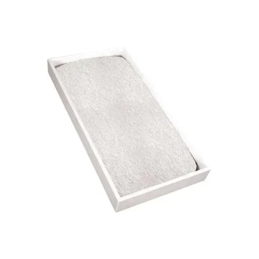 Folha de troca com flanela para bebê Kushies, branco sólido