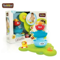 Fonte de banheira de brinquedo de banho de spray Yookidoo Stack 'N'