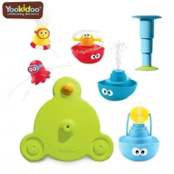 Fonte de banheira de brinquedo de banho de spray Yookidoo Stack 'N'