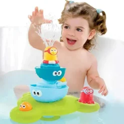Fonte de banheira de brinquedo de banho de spray Yookidoo Stack 'N'