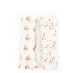 Forever Baby 2 unidades de mantas de musselina melancias para bebê menina
