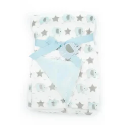 Forever Baby Manta de Bebê Elefante Azul