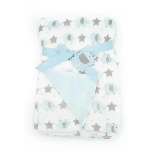 Forever Baby Manta de Bebê Elefante Azul