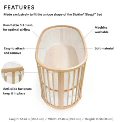 Forro de malha Stokke - Sleepi, branco