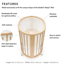 Forro de malha Stokke - Sleepi Mini, branco