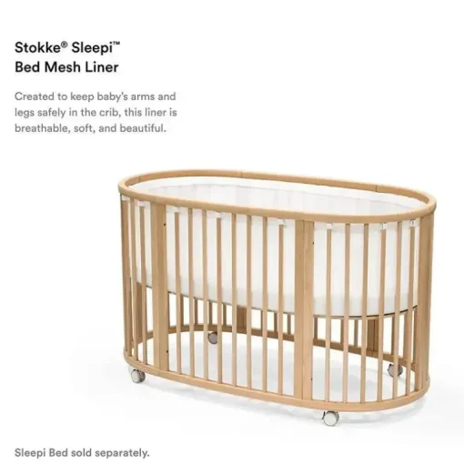 Forro de malha Stokke - Sleepi, branco