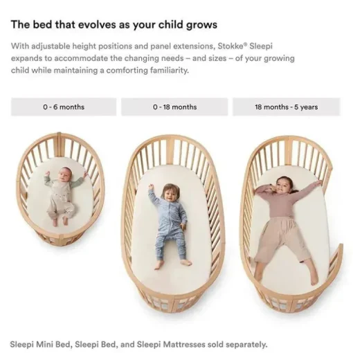 Forro de malha Stokke - Sleepi Mini, branco