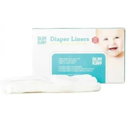 Forros de fraldas laváveis ​​Bumkins, 100 contagem