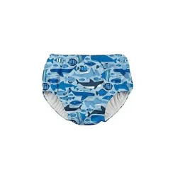 Fralda absorvente reutilizável para maiô I-Play Snap, azul submarino