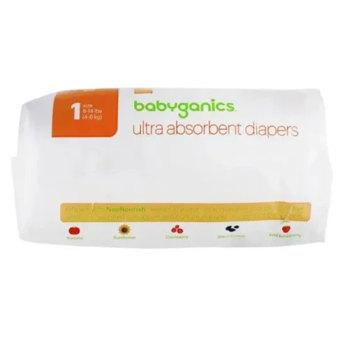 Fralda Babyganics Tamanho 1, 34ct