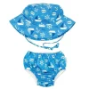 Fralda e chapéu de natação reutilizáveis ​​Bumkins, UPF +50, Ahoy