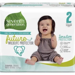 Fraldas para bebês de sétima geração, proteção sensível, tamanho 2