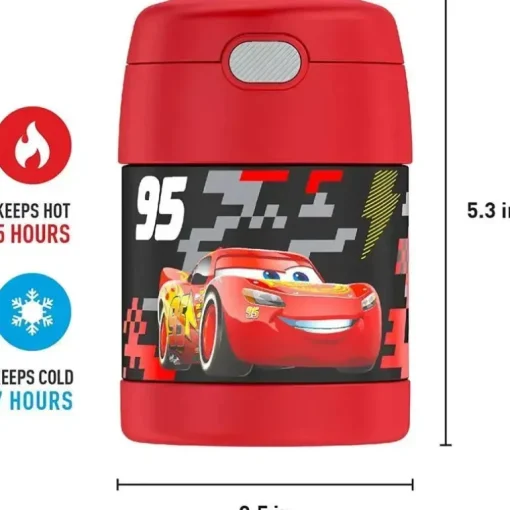 Frasco de comida Thermos Funtainer 10 onças, carros