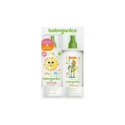 Frasco de spray protetor solar Babyganics 50 FPS + combinação repelente de insetos