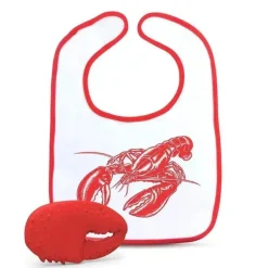 Fred &amp; Friends Chill Baby vestido para derramar - conjunto de babador lagosta