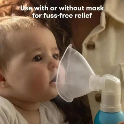 Frida Baby - Inalador nasal NoseFrida Saline Mist, Saline Inhaler acalma nariz entupido e dor de garganta