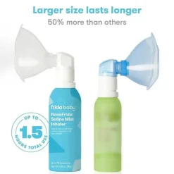 Frida Baby - Inalador nasal NoseFrida Saline Mist, Saline Inhaler acalma nariz entupido e dor de garganta