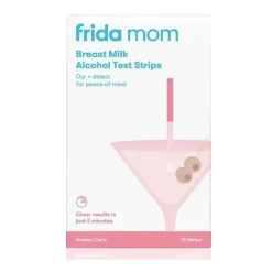 Frida Mom - Tiras de teste de detecção de álcool 15Ct para leite materno