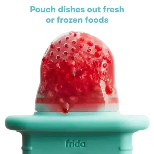 Fridababy - Alimentador Push Pop, Alimentador de Frutas para Bebês, 1 Contagem, Azul-petróleo