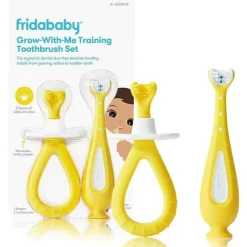 Fridababy - Conjunto de escova de dentes para treinamento Grow-with-Me