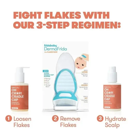 Fridababy - DermaFrida The FlakeFixer 3-Step Cradle Cap System
