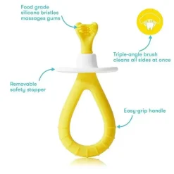 Fridababy - Escova de dentes de treinamento para bebês com cerdas macias de silicone