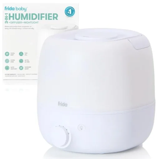 Fridababy - 3-in-1 Cool Mist Humidifier for Large Rooms, Essential Oil Diffuser