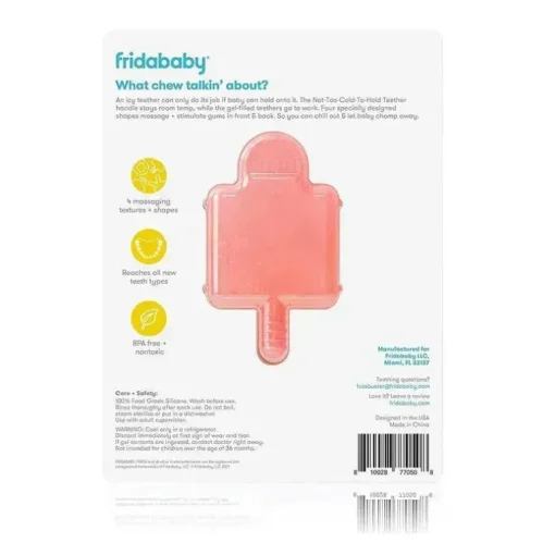 Fridababy - Mordedor de silicone não muito frio para segurar 2Pk