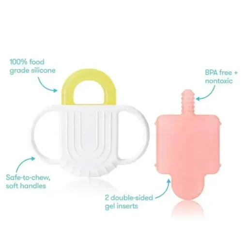 Fridababy - Mordedor de silicone não muito frio para segurar 2Pk