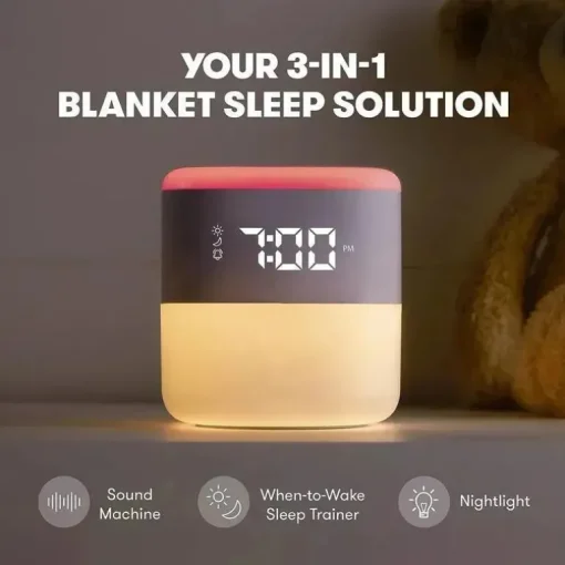 Fridababy - Máquina de Som 3 em 1 + Relógio Quando Acordar + Luz Noturna