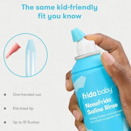 Fridababy - Nosefrida Saline Rinse, Instant Congestion Relief & Allergy Relief