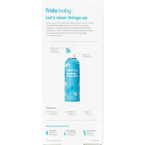 Fridababy - Nosefrida Saline Rinse, Instant Congestion Relief & Allergy Relief