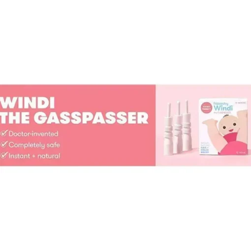 FridaBaby Windi The Gasspasser - Apaziguador de gases e cólicas para bebês 10 contagem