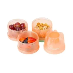 Fórmula infantil Clevamama e recipiente para alimentos empilháveis