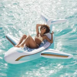 Funboy - Flutuador inflável gigante para piscina de avião a jato particular de luxo