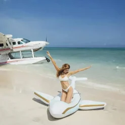 Funboy - Flutuador inflável gigante para piscina de avião a jato particular de luxo