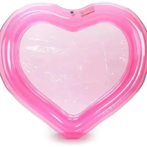 Funboy - piscina infantil inflável gigante de luxo com coração rosa claro