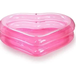 Funboy - piscina infantil inflável gigante de luxo com coração rosa claro