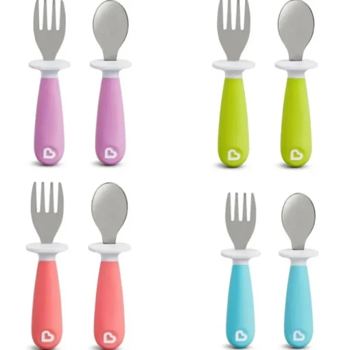 Garfo e colher Munchkin Rase Toddler 1PK (variedade dinâmica)