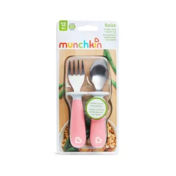 Garfo e colher Munchkin Rase Toddler 1PK (variedade dinâmica)