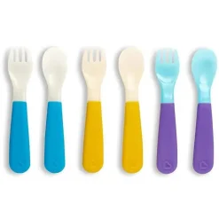 Garfos e colheres Munchkin Colorreveal que mudam de cor - 6 unidades