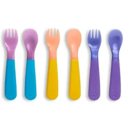 Garfos e colheres Munchkin Colorreveal que mudam de cor - 6 unidades