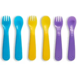 Garfos e colheres Munchkin Colorreveal que mudam de cor - 6 unidades