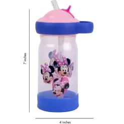 Garrafa de água Tomy - Disney Minnie Sip &amp; See 12 Oz